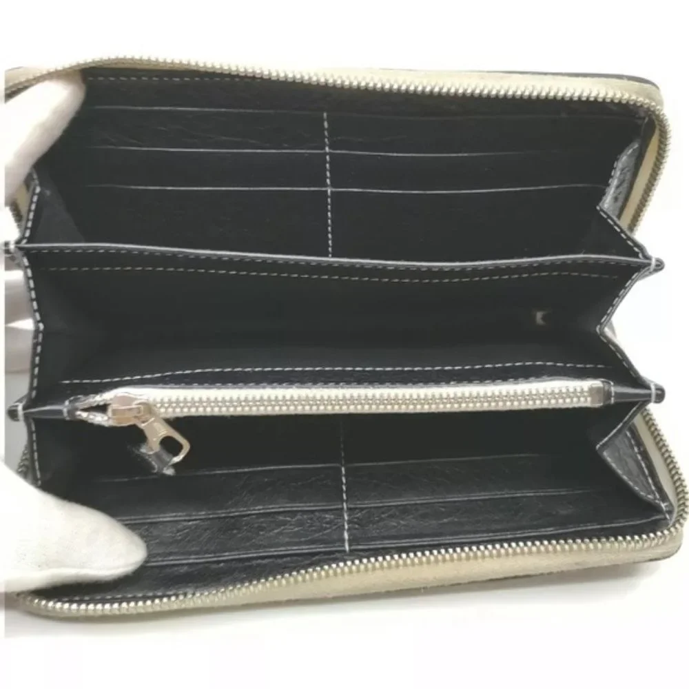 BALENCIAGA Zippy Wallet Multi Color Leather